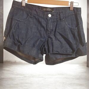 Londonjean Shorts Womens Size 6 Blue Denim Jean Shorts Distressed 100% Cotton